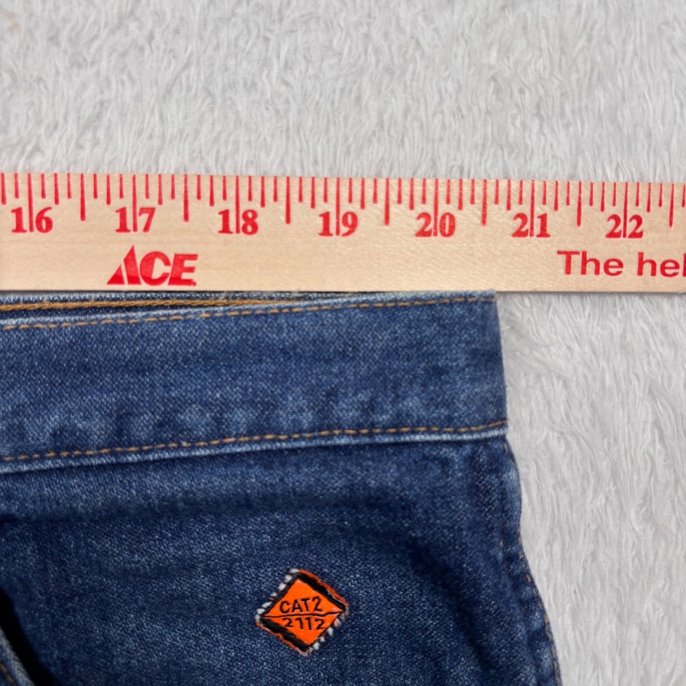 Wrangler FR Jeans Mens 40x32 Blue Relaxed Fit Flame Resistant NFPA 2112 Workwear - Picture 10 of 13